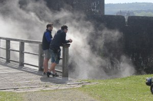Smoke on the water.   (Photo by Tony Chamberlain)