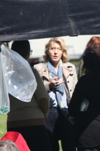 Jemma Redgrave on set (Photo - Tony Chamberlain)